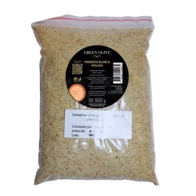 Pimienta Blanca Molida PREMIUM x 163 Gr. BOTELLA VIDRIO