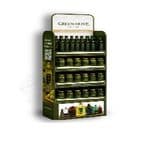 Exhibidor reforzado GREEN OLIVE (140cm alto - 26cm profundidad - 40cm ancho | Distancia entre estantes 23cm | Peso apro…