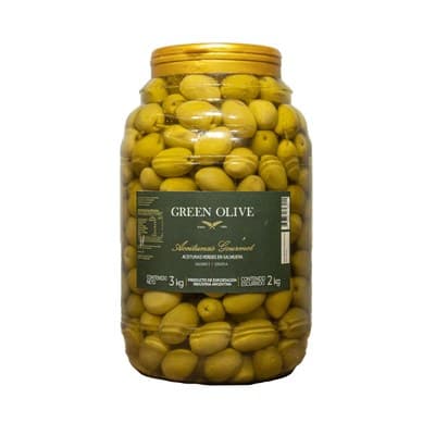 Aceitunas Verdes Condimentadas en Aceite Nº 00 x 1 Kg. Esc. PET