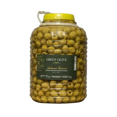 Aceitunas Verdes Descarozadas N° 00 x 4 Kg. Esc. GARRAFA