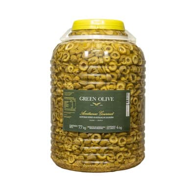 Aceitunas Verdes en Rodajas x 380 Gr. Esc. VIDRIO